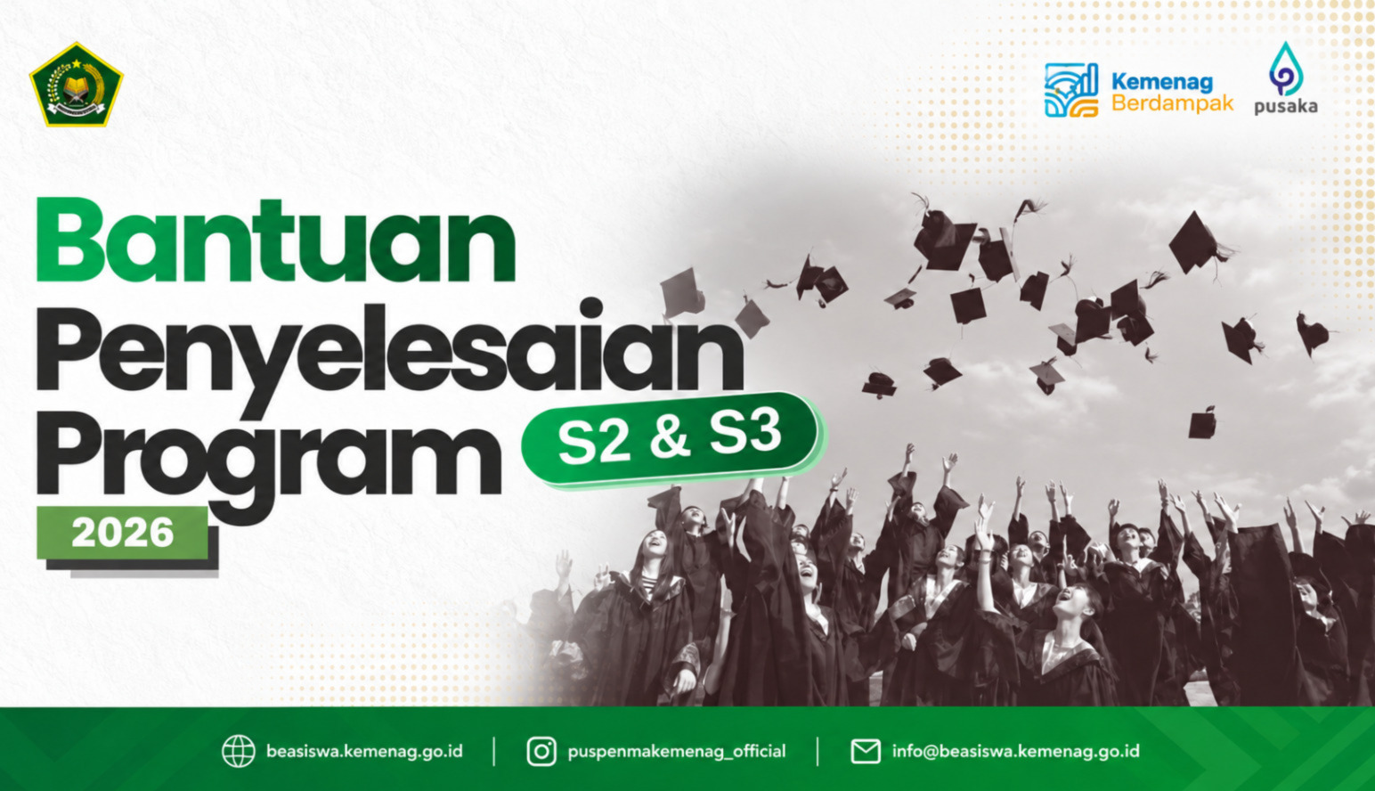 Kemenag Buka Bantuan Penyelesaian Studi S2 dan S3