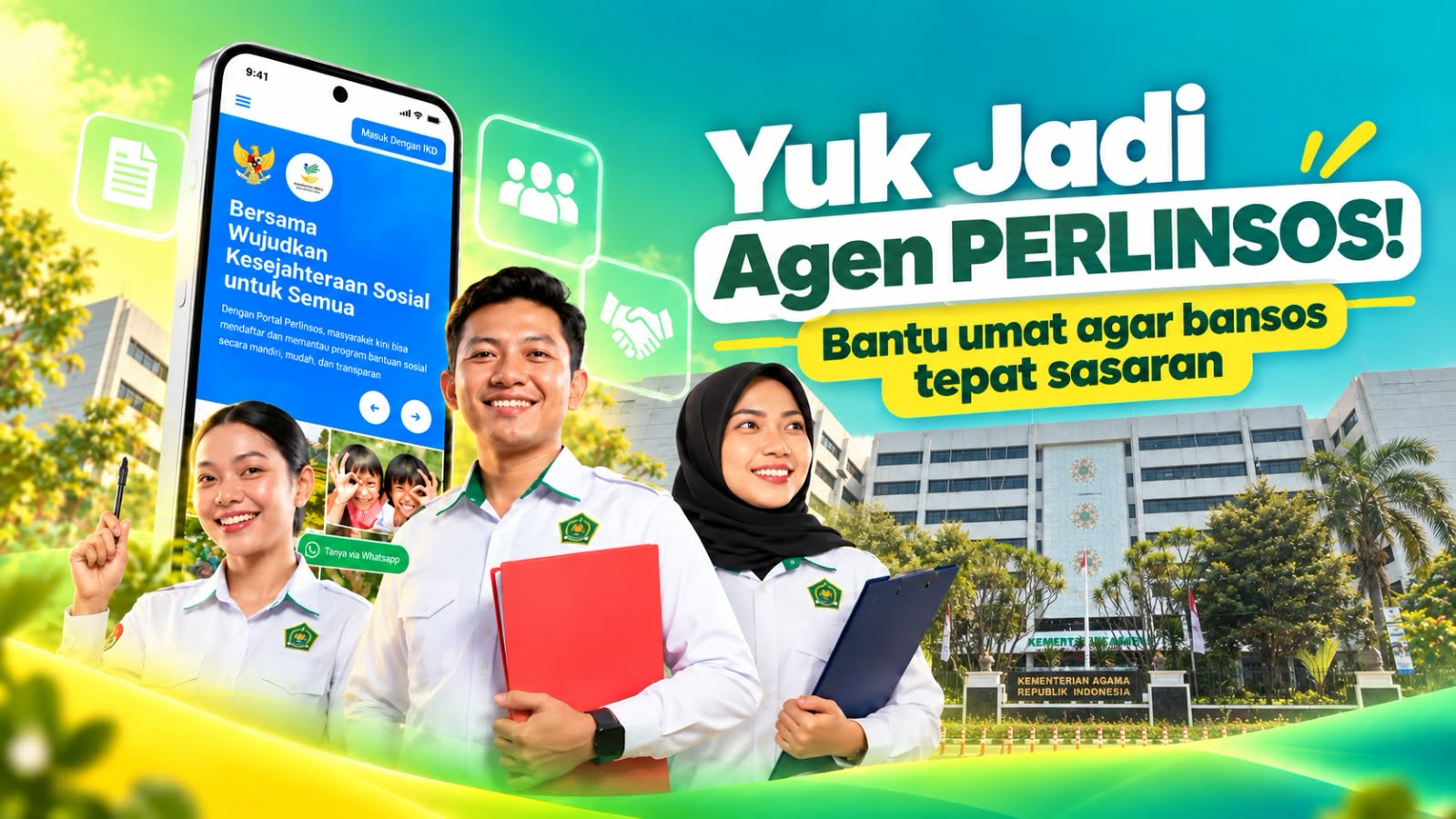 Bantu Sesama, Menag Ajak ASN dan Tokoh Agama Jadi Agen Perlinsos